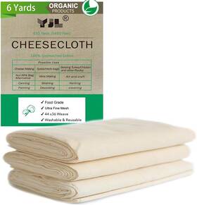 -1 711181229738 Cheesecloth - 54 Sq Ft 100% Cotton Grade 90 Unbleached Fine For