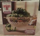 048552853682 Kensington Garden 5 Qt Porcelaine Enamel Colander Rare