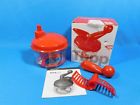 10059597000 Tupperware New Quick Chef Food Processor Chopper Red Iob