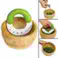 104-260-120 Chef N Herb Shear Bamboo Bowl Chopper Set Salad Knife Kitchen Serving 0838485015697
