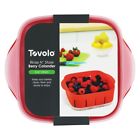 180130 Tovolo Rinse Store Berry Colander With Lid Red 848113020429 180130 Tovolo Rinse Store Berry Colander With Lid Red 848113020429
