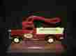 2004 Chestnut Creek Cracker Houston Harvest Cast Iron Truck Nut Wood Base