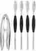 27860 Oxo Good Grips 5 Piece Stainless Steel Seafood Set 4 Picks 1 Cracker New 787543776004 27860 Oxo Good Grips 5 Piece Stainless Steel Seafood Set 4 Picks 1 Cracker New 787543776004