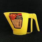 2932 Rubbermaid Vintage Yellow Flour Sifter Cup Plastic Model 071691029328 2932 Rubbermaid Vintage Yellow Flour Sifter Cup Plastic Model 071691029328