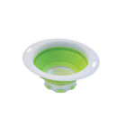 Cc-16g 3 - Qt Colander Progressive Dripless Green Collapsible