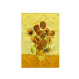 128138 3drose Twl 1 3d Rose Sunflowers By Vincent Van Gogh Towel 15 Inch X 22 White