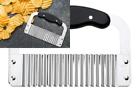 43130 Hic Harold Wavy Crinkle Cutting Tool Serrator Salad Chopping Knife 43130 Hic Harold Wavy Crinkle Cutting Tool Serrator Salad Chopping Knife