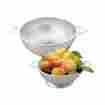433213 Cook N Home Stainless Steel Colander Fruit Vegetable Fine Strainer Basket Sieve Set 2 Piece 803173433213
