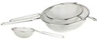 4884 Chefland Set Of 3 All Purpose Stainless Steel Fine Mesh Strainer Colander Sieve With 719926404884