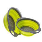 4894697650688 Unbranded Silicone Collapsible Fruit Vegetable Washing Basket Strainer