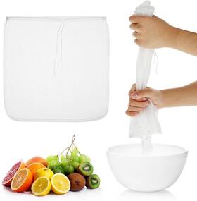 552235 1 705353183188 4 Pack Nylon Nut Milk Bag 13 Inches Fine Mesh Cheese Cloth Multiple Usage Reu 552235 1 705353183188 4 Pack Nylon Nut Milk Bag 13 Inches Fine Mesh Cheese Cloth Multiple Usage Reu
