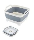 602105691253 Fecihor Collapsible Dish Tub With Draining Plug Foldable