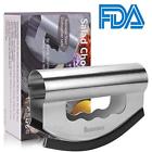 661757136239 Mezzaluna Chopper Salad Knife With Double Blade Protective