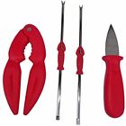 688209590173 Seafood Tools Set Red Lobster And Stainless Steel
