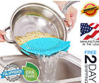 689289867063 Auoon Ergonomic Clip On Strainer For Pots Pans