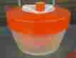 7220266 Triumph Vintage Orange White Plastic Salad Spinner Washer Made In France Large 7220266 Triumph Vintage Orange White Plastic Salad Spinner Washer Made In France Large
