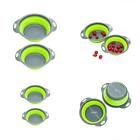 726293050736 Khome Home Collapsible Strainer Colander Set Bpa Free