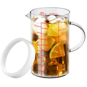 77l P-us-180 Glass Measuring Cup 2-cup/500 Ml Liquid 2 / 500 Clear