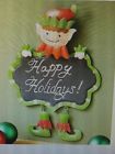 884916841540 Unbranded Festive Holiday Elf Chalkboard