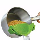 952552263290 Unbranded Silicone Colanders Kitchen Clip On Pot Strainer