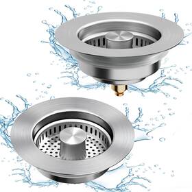 Fy002 Abigio Kitchen Sink Drain Strainer 3 In 1 All Stainless Steel Pop Up