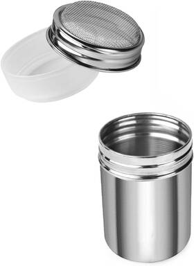 Ac8131-1pc-s Accmor Powdered Sugar Shaker Duster 7oz Stainless Steel Fine Mesh Cinnamon Sifter Ac8131-1pc-s Accmor Powdered Sugar Shaker Duster 7oz Stainless Steel Fine Mesh Cinnamon Sifter