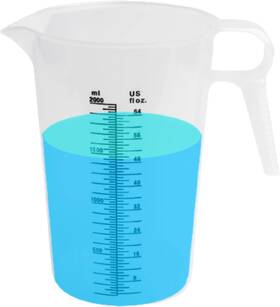 8541975319 Accupour 64oz 1/2 Gallon Measuring Pitcher Plastic Multipurpose - Clear 8541975319 Accupour 64oz 1/2 Gallon Measuring Pitcher Plastic Multipurpose - Clear