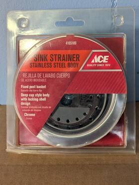 4165189 Ace #4165189 Stainless Steel Sink Strainer - New