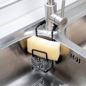 Lsj-1 Achoulei Sink Caddy Sponge Holder - Faucet Rack Shower Tray Kitchen And Black Lsj-1 Achoulei Sink Caddy Sponge Holder - Faucet Rack Shower Tray Kitchen And Black