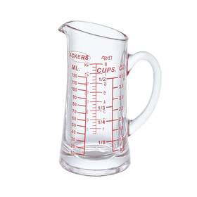 Boro3.3 Ackers 766157909800 Shot Glass Measuring Cup 4 Ounce/120ml Liquid Heavy High Middle Clear