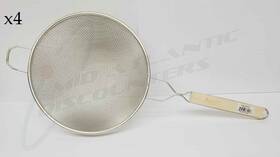 Dbtn-10 Adcraft 646563334413 4 10 Inch Double Mesh Strainer-tinned Steel Commercial Or Home Use Dbtn-10 Adcraft 646563334413 4 10 Inch Double Mesh Strainer-tinned Steel Commercial Or Home Use
