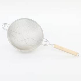 Adcraft 744759455895 10 In Commercial Tinned Double-mesh Steel Strainer With Reinforced Base