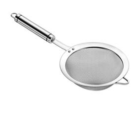 Adjaso 662652941201 5.5inch 304 Stainless Steel Fine Mesh Strainer For Kitchen Colanderskimmer With