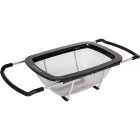 Adrinfly 445032034068 16 Inch Stainless Steel Expandable Easy To Clean Colander In Black With Plastic T Adrinfly 445032034068 16 Inch Stainless Steel Expandable Easy To Clean Colander In Black With Plastic T