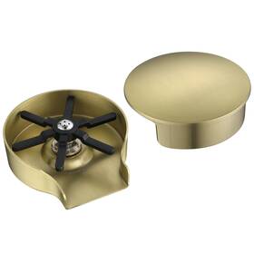 Asr01cb Aguastella 602581573302 Champagne Bronze Metal Glass Rinser For Kitchen Sink With Cover Kitc