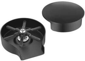Asr01mb Aguastella 756839617611 Matte Black Metal Glass Rinser For Kitchen Sink With Cover
