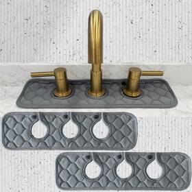 Wf-3r-gg Aha Homeware Bathroom Sink Splash Guard 17.5 Inch X 4.5 Rectangular Gray &