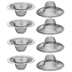 580253 Ahqizfx 8 Pieces Mesh Sink Strainer 2.12 Inch Top / 1 Bathroom Stainless Steel Drain Fi