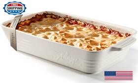 B0cgh64vlx Aisbugur Casserole Dishes For Oven 9x13 Ceramic Baking Dish 4.2 Quarts Large Lasagna Pan
