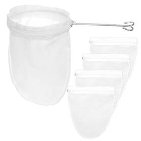 696404 Ajcotahm Ultra Fine Mesh Strainer Bag With Handle Reusable Food Grade Juice Filter