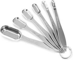 Wh-2502sg Allwin-houseware W Accurate 18/8 Stainless Steel Measuring Spoons Heavy Duty 6 Cups Silver Wh-2502sg Allwin-houseware W Accurate 18/8 Stainless Steel Measuring Spoons Heavy Duty 6 Cups Silver