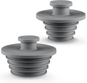 6211-6 Aluvor Bathtub Stopper 2pcs Sink Tub Plug Bathroom Large Small Dark Grey 6211-6 Aluvor Bathtub Stopper 2pcs Sink Tub Plug Bathroom Large Small Dark Grey