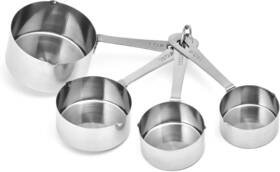 5333613 Amco Stainless Steel Measuring Cups 1.73 Inch H X 6.89 L 3.15 W Assorted