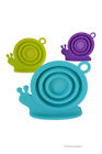 American Chateau Large Loose Leaf Collapsible Silicone Snail Escargot Liquid Tea Strainer Mesh 773463153520 American Chateau Large Loose Leaf Collapsible Silicone Snail Escargot Liquid Tea Strainer Mesh 773463153520
