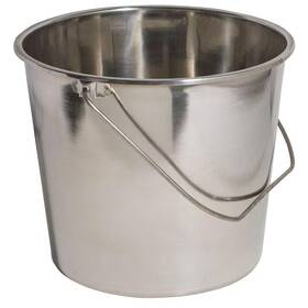 Amerihome 744110251401 Stainless Steel Bucket Set 3 Pack 5.28 Gal Each Heavy Duty With Handles Stackable Amerihome 744110251401 Stainless Steel Bucket Set 3 Pack 5.28 Gal Each Heavy Duty With Handles Stackable