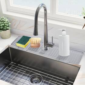 Amerner 761426449148 20 Inch Kitchen Sink Splash Guard 10 Large Slope And Adaptable Hole Faucet Ma Amerner 761426449148 20 Inch Kitchen Sink Splash Guard 10 Large Slope And Adaptable Hole Faucet Ma