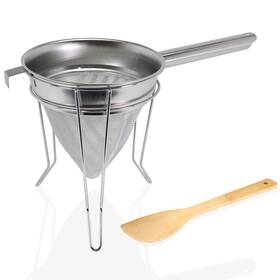 Anchy 060670920010 Premium 8 Inch Chinois Passing Strainer With Extra Fine Durable Mesh Stainless St