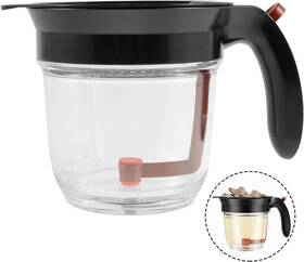 Anhuanwu 445053133108 Fat Separator With Bottom Release And Oil Strainer 4 Cups Gravy For C