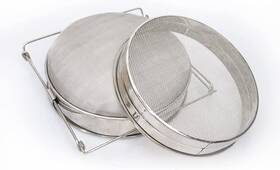 Aplayfulbee 445023785795 Stainless Steel Honey Strainer Double Sieve Debris Extractor Mesh Filter Beekeep