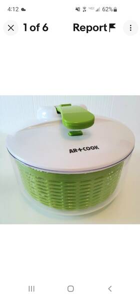 Ss649l Ar Cook Salad Spinner 5 Quart Dishwasher Safe Beautiful Condition